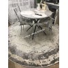 Ковер в гостиную дизайн 08 Серый Круг